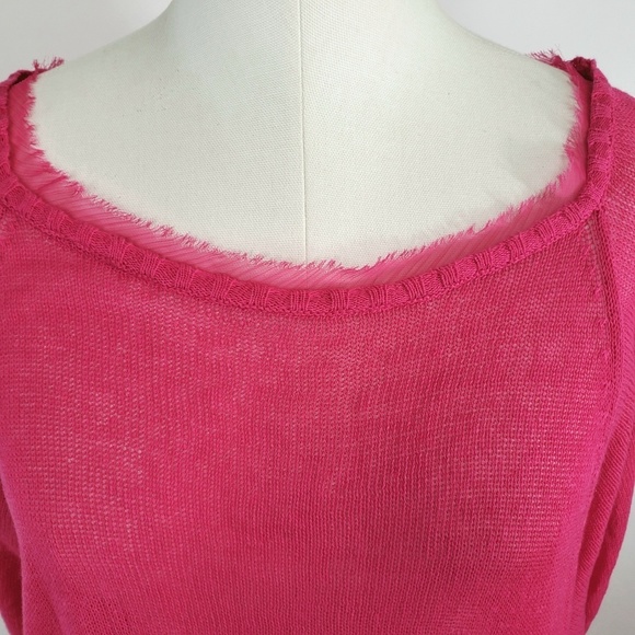 a.moon Lightweight Raglan Dolman Sleeve Knit Top M - Picture 2 of 8